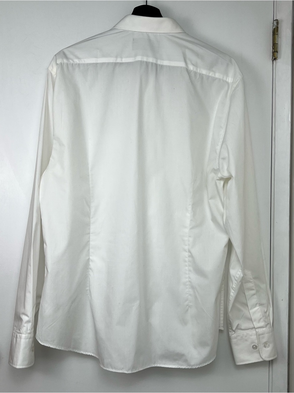 Marks & Spencer Collection Men’s Cotton Dress Shirt 17.5 44-45cm Slim Fit White - Picture 4 of 12